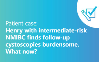 Henry with intermediate-risk NMIBC finds follow-up cystoscopies burdensome. What now?